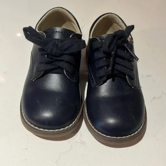 navy blue toddler dress shoes Navy Patent Lace Dress Shoes 34 EU (3 Little Kid US) / Navy